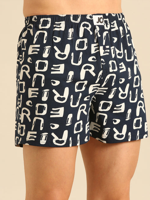 3 Pack Cotton Printed Multicolored Boxers